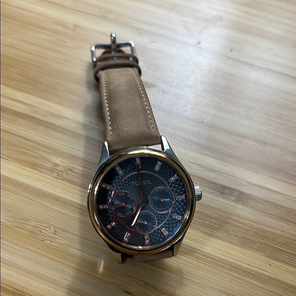 Fossil Brown and Blue Watch
